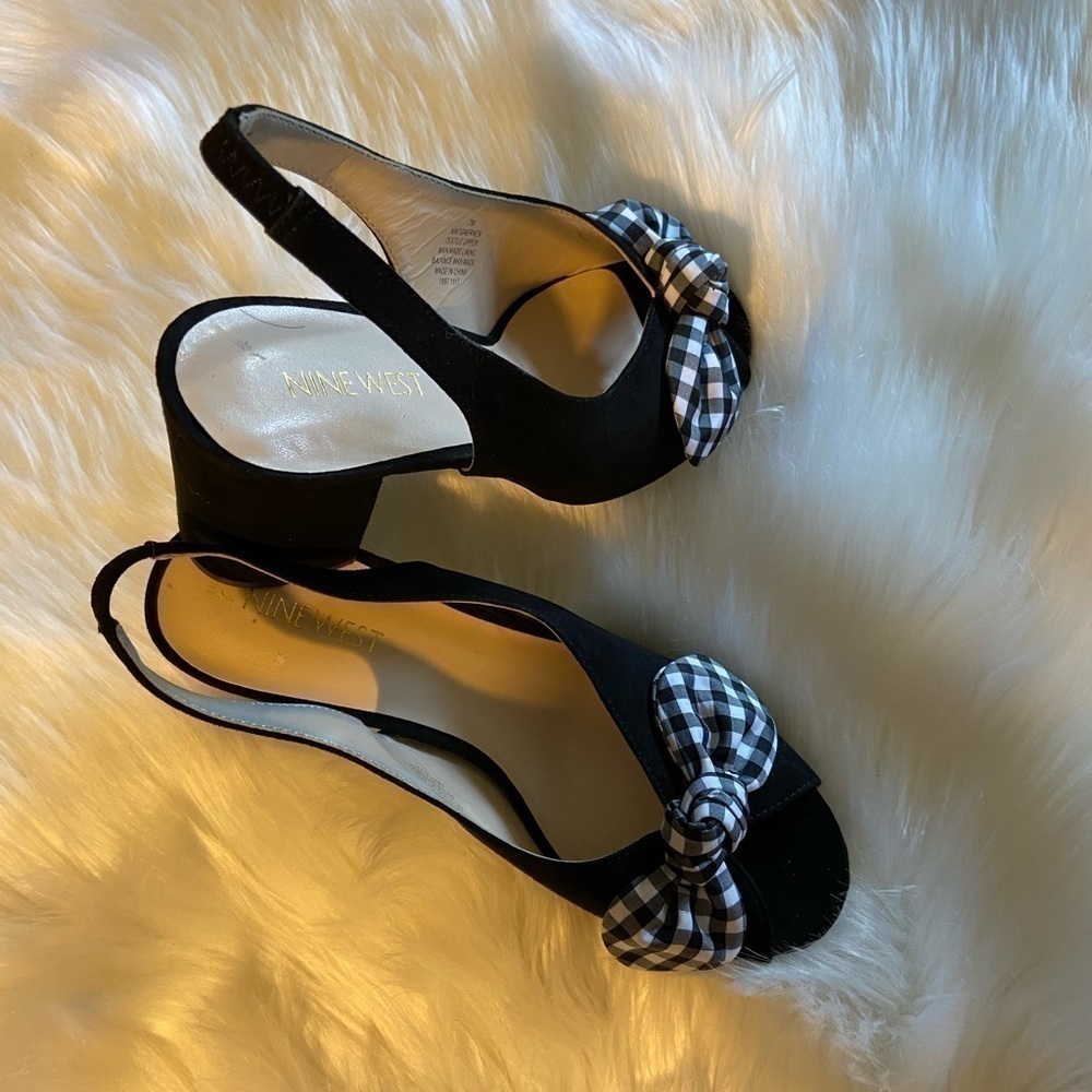 NINE West Graham Bow Slingbacks - Picture 1 of 8